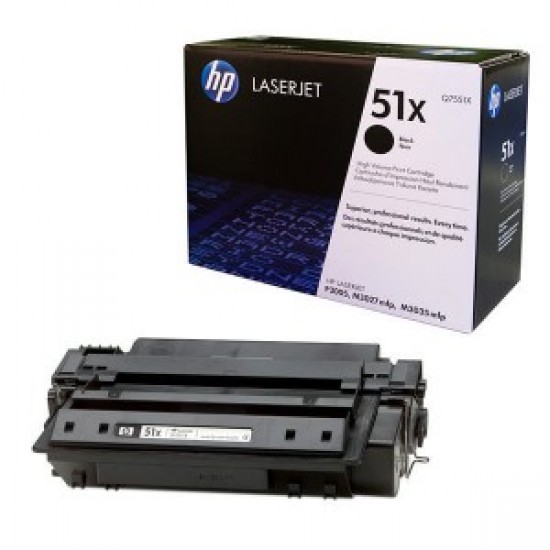 Originali kasetė HP LaserJet 51X (Q7551X) Originali kasetė HP LaserJet 51X (Q7551X)