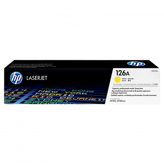 Originali kasetė HP Color LaserJet 126A (CE312A) Originali kasetė HP Color LaserJet 126A (CE312A)
