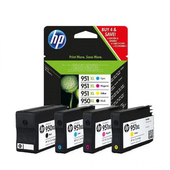 Originali rašalinė kasetė HP Ink No.950 XL + 951 XL Black and Color Originali rašalinė kasetė HP Ink No.950 XL + 951 XL Black and Color