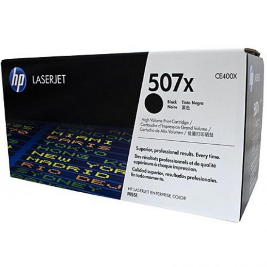 Originali kasetė HP Color LaserJet 507X (CE400X)