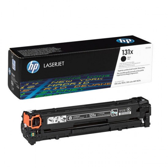 Originali kasetė HP LaserJet Pro 200 color 131X (CF210X) Originali kasetė HP LaserJet Pro 200 color 131X (CF210X)